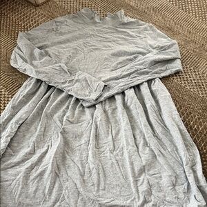 Gray Long-Sleeve Dress